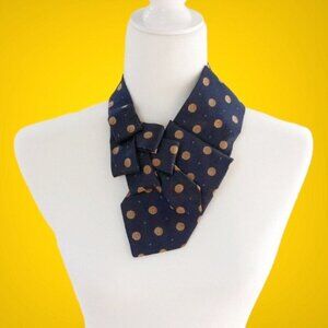 Polka Dot Ascot Tie - Unique Scarf - Corporate Fashion.